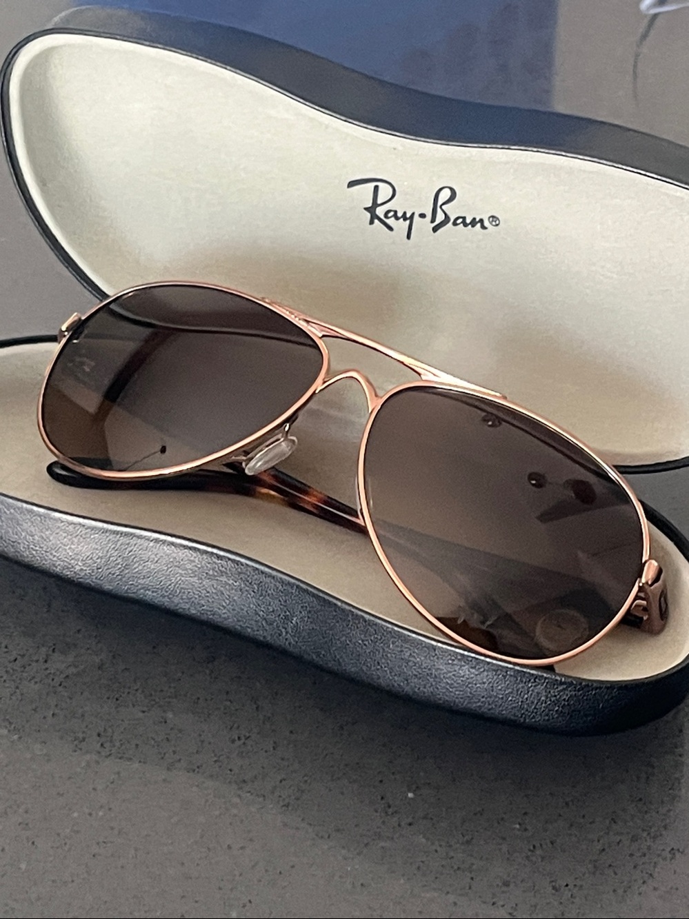 Oakley Feedback Rose Gold Aviator Sunglasses - Picture 10 of 16
